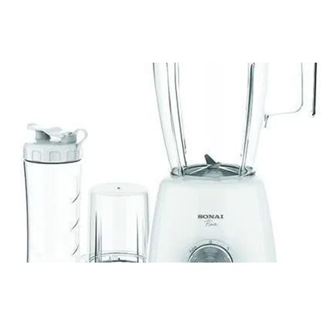 خلاط 3 في 1 سوناى 1.5 لتر مطحنة كوب 500 مل 2 سرعة + نبض 500 واط SH-6060 (White)