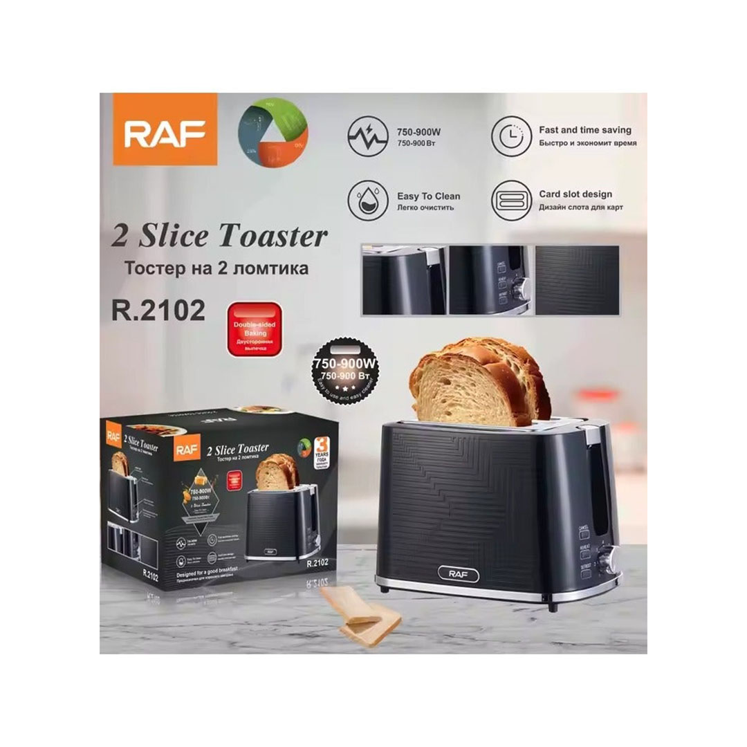 توستر 2 شريحة - 5 أوضاع تحميص - 900 وات R.2102