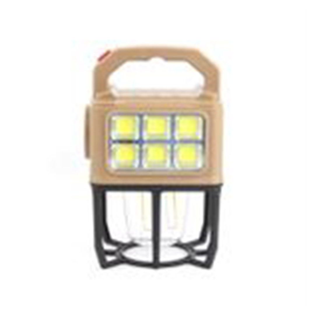 مصباح طوارئ يدوي LED محمول قابل لإعادة الشحن - طاقة شمسية USB - NY-9802A