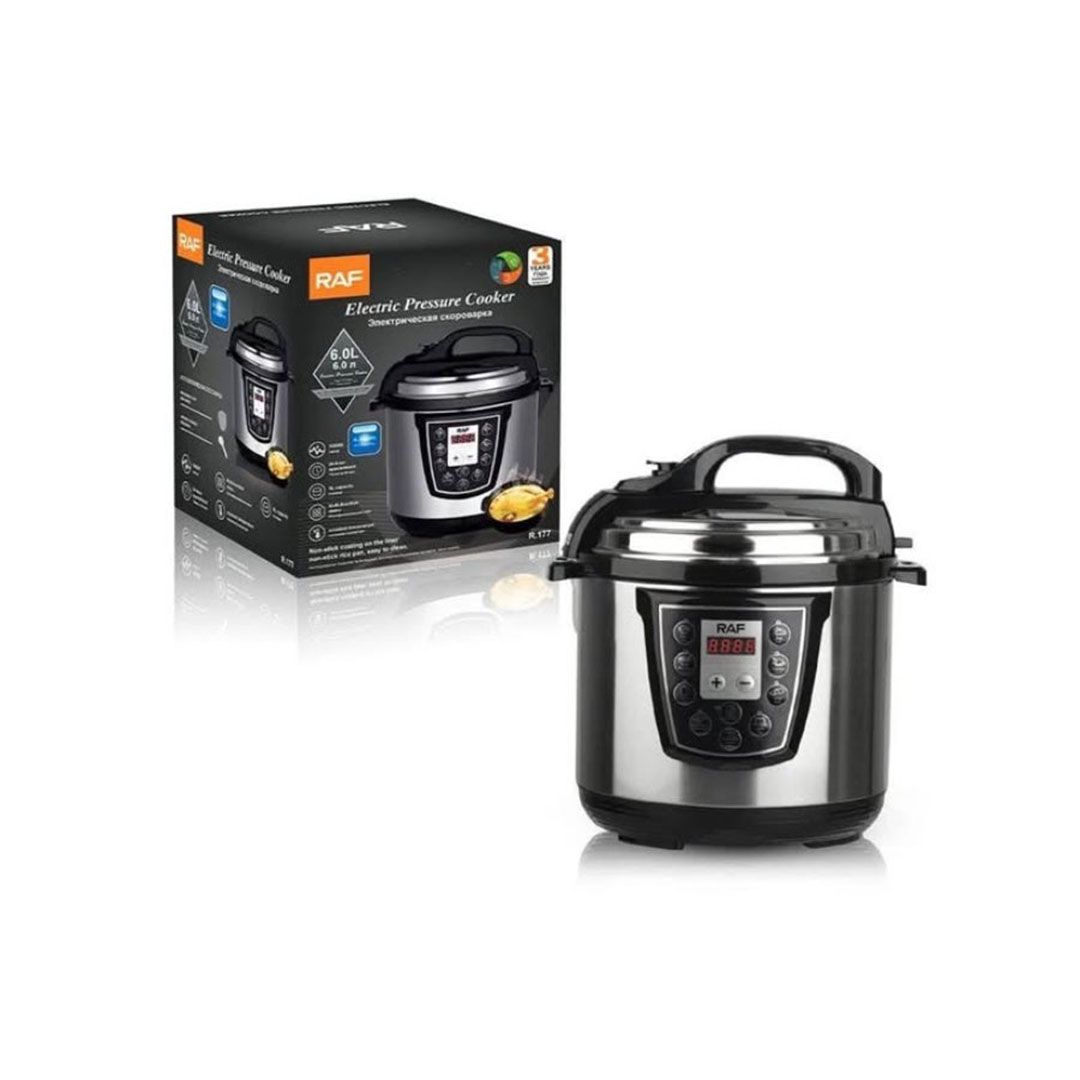 حلة ضغط كهربائية متعددة الوظائف شاشة رقمية 6 لتر - 1000 واط - R.177