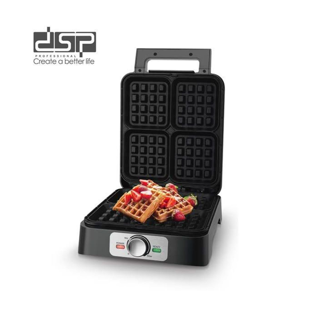صانع الوفل 4 شرائح مع حماية من الحرارة - 1600 وات - KC1337