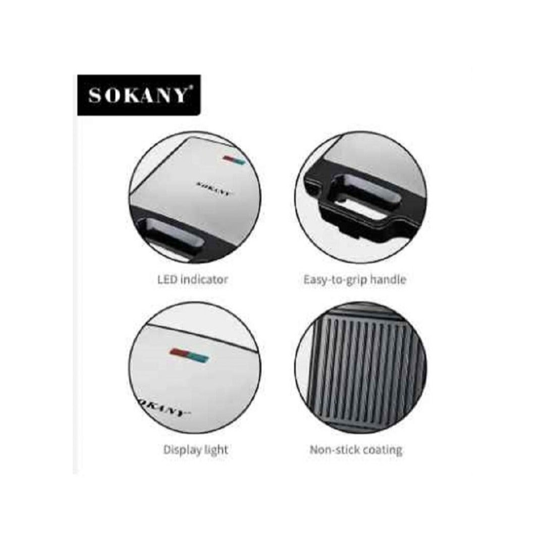 ماكينة صنع الساندويتش 3 في 1 - 1400 وات SK-BBQ-852