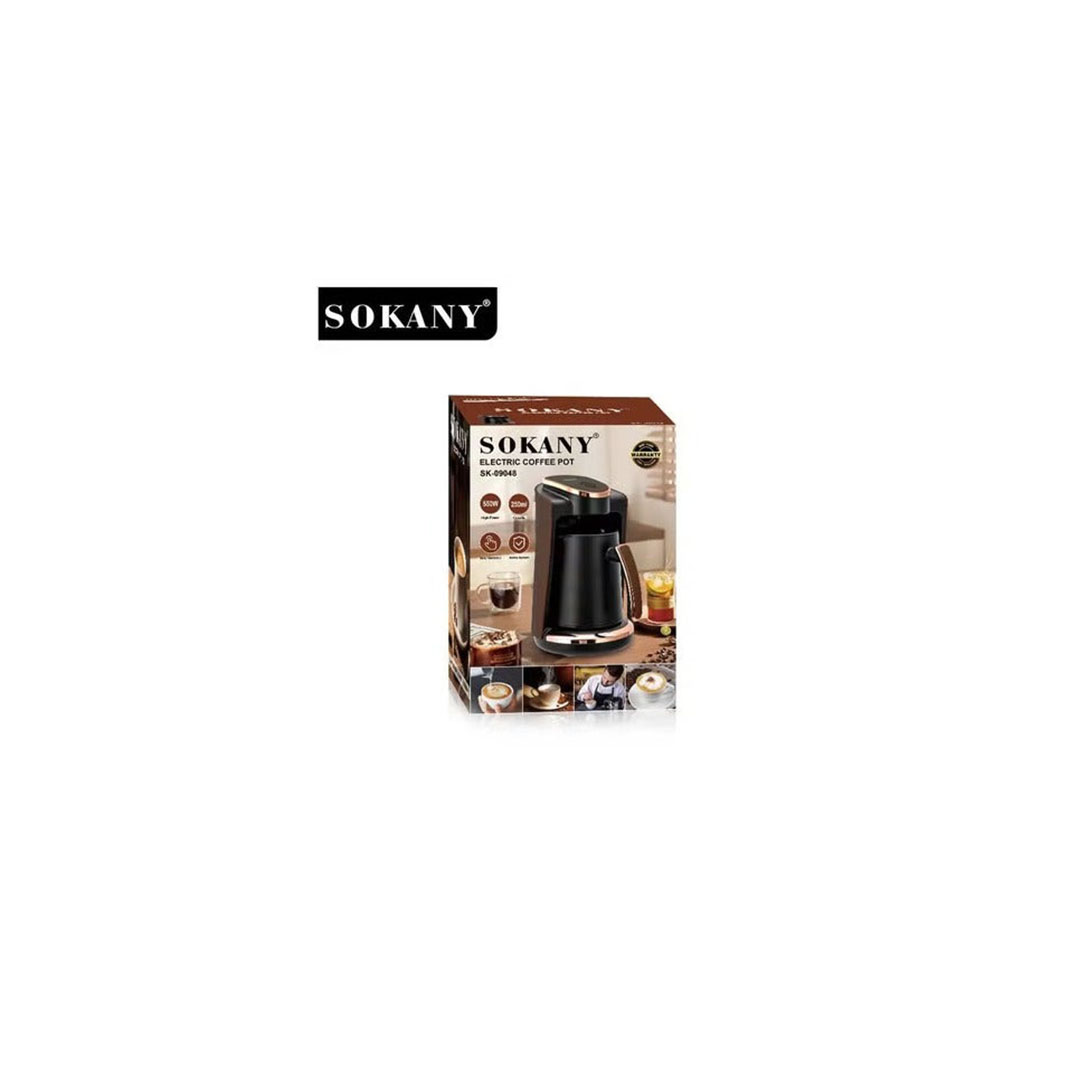 ماكينة صنع القهوة التركية بشاشة تعمل باللمس/إيقاف تشغيل تلقائي سوكاني - 550 وات - أسود SK-09048