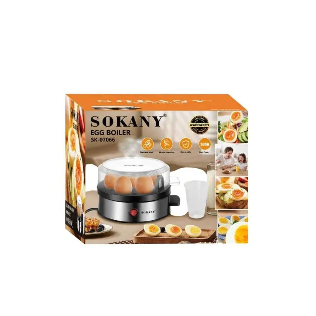 ماكينة سلق و طبخ البيض الكهربائية من الستانلس ستيل - حامل 7 بيضات - 360 وات SK-07066