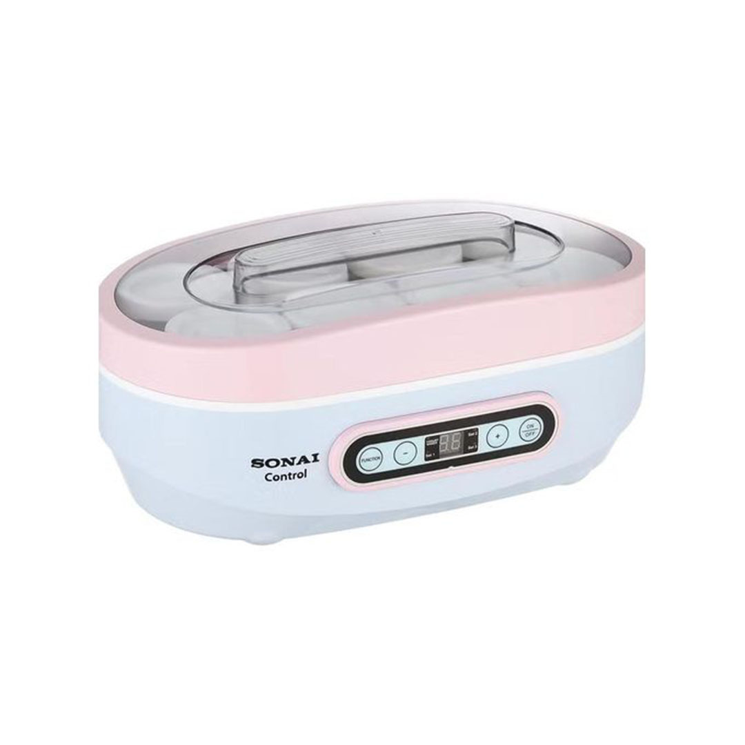 ماكينة صنع الزبادي الرقمية سوناى 8 برطمانات زجاج 4 إعدادات تايمر 20 واط Mar-1070