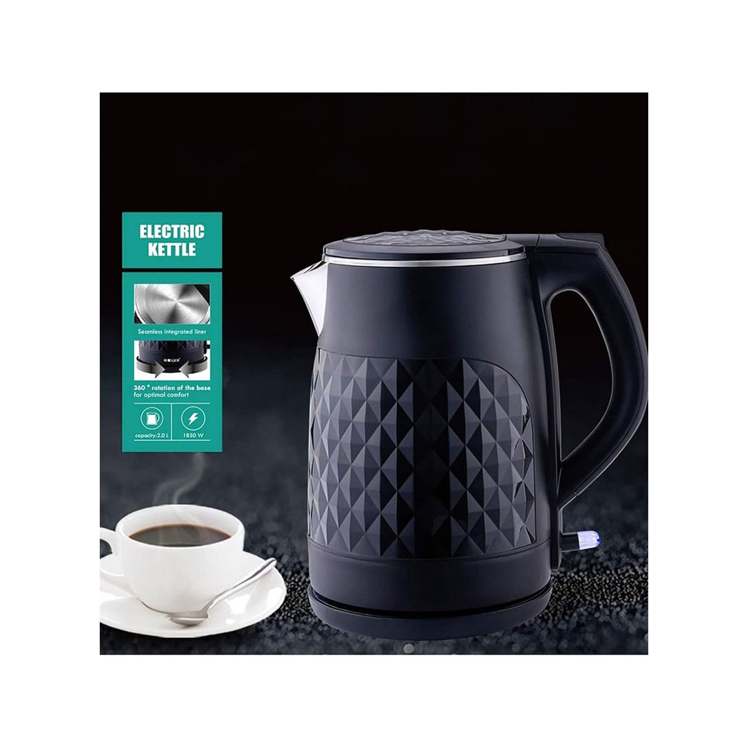 غلاية كهربائية سونفير - 1.8 لتر - 1850 وات - أسود - SF-2025-1