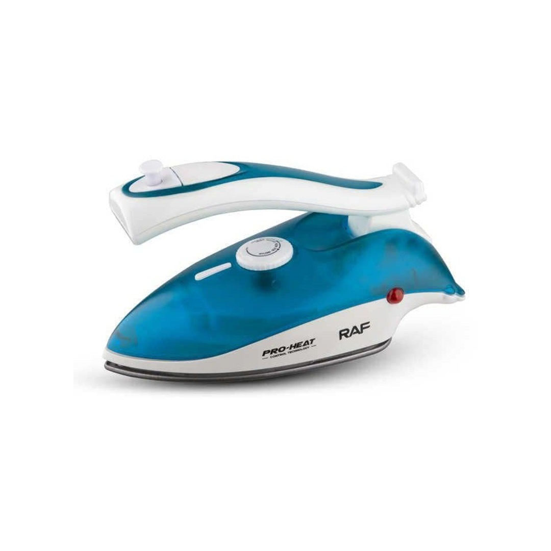 مكواة بخار وجافة قابلة للطي للسفر و الرحلات /خفيفة الوزن / غير لاصقة / 800 واط