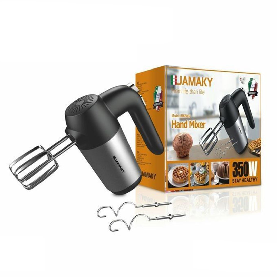 مضرب بيض وعجان كهربائي من الاستانلس 7 سرعات - 350 واط - JMK6007