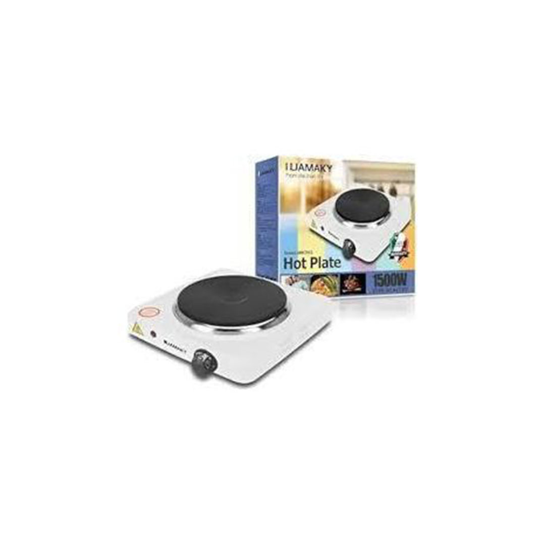 بوتجاز كهربائي بلاطة جاماكي - 1 عين - أبيض - JMK7013