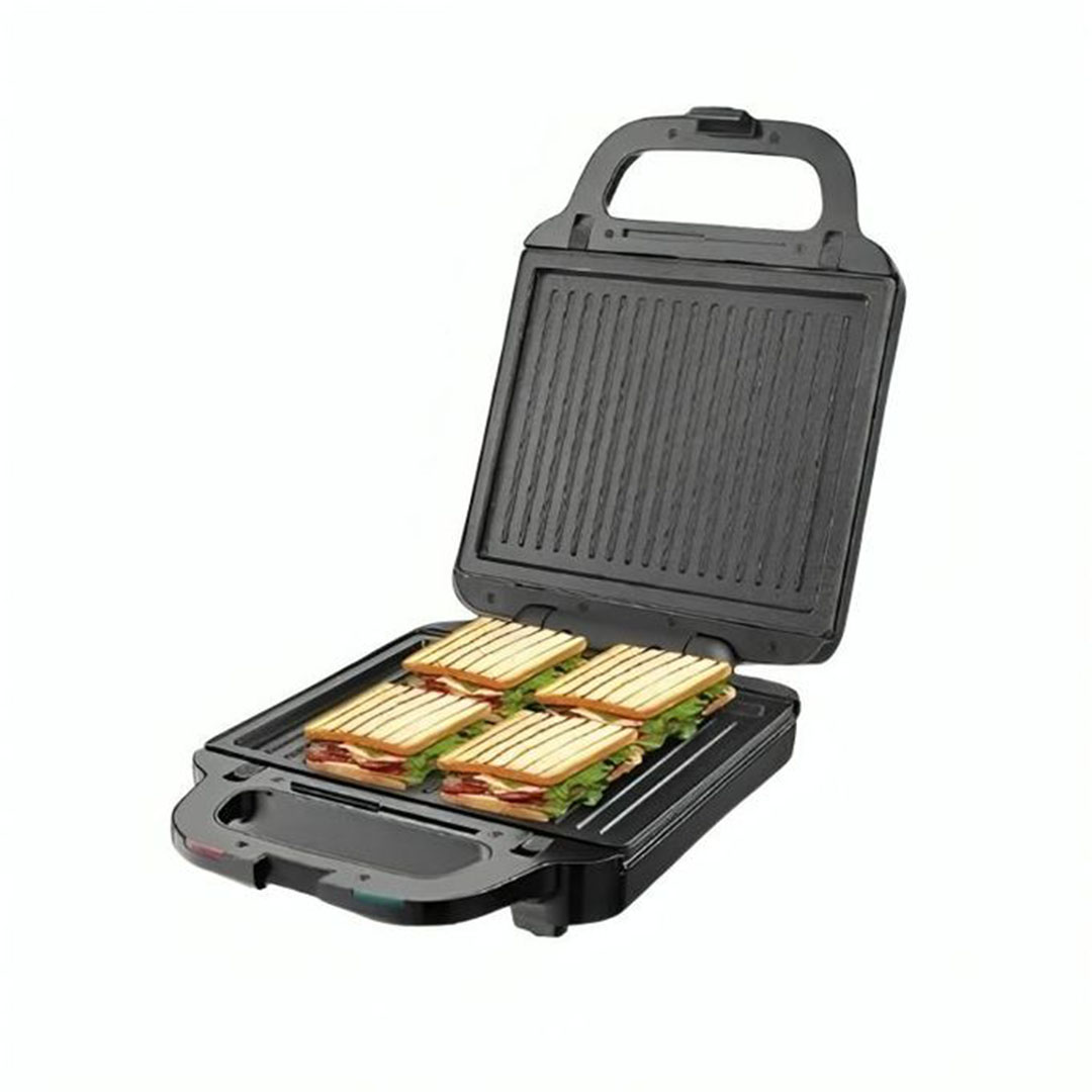 صانعة ساندويتشات 3 في 1 طبقة غير لاصقة ألواح قابلة للإزالة والغسل شواية وافل دونات - 1400 واط - SK-08064N