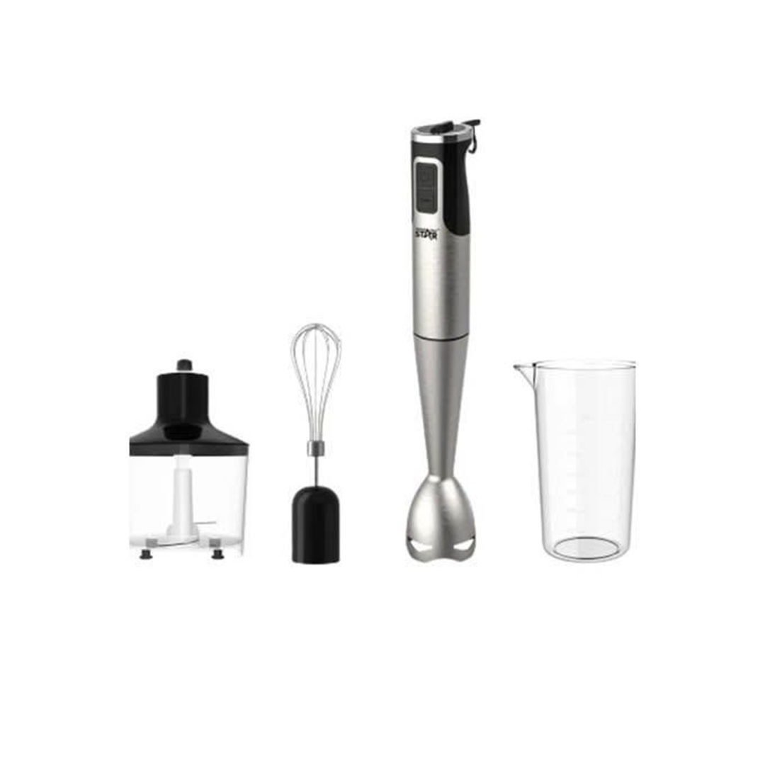 خلاط يدوي هاند بلندر 3 في 1 استانلس - متعدد السرعات - تربو - كوب 800 مل - 1000 وات - ST-5550