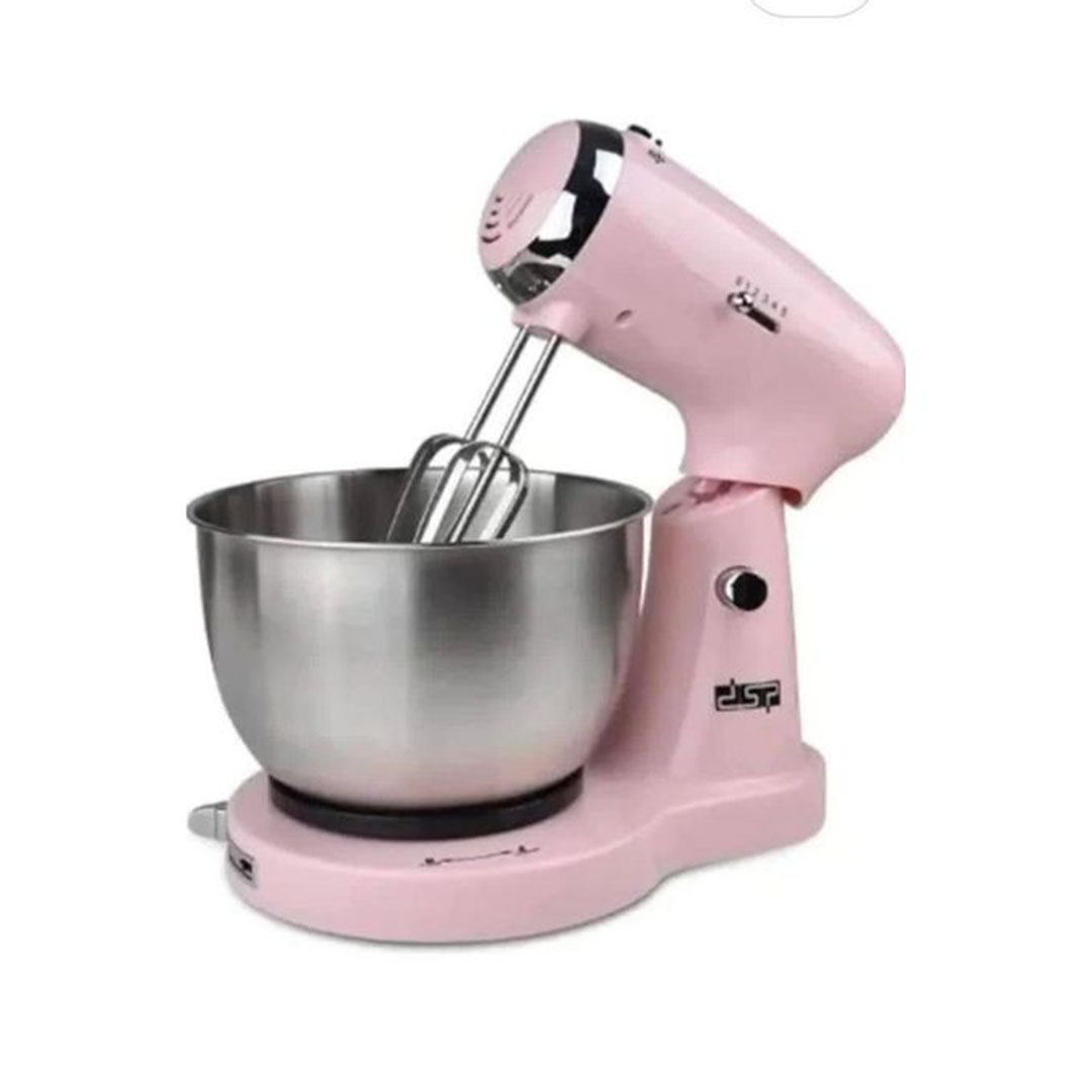 عجان DSP 5 سرعات وعاء ستانلس 3.2 لتر مضربين + خطافين 350 واط KM3034 (Pink)