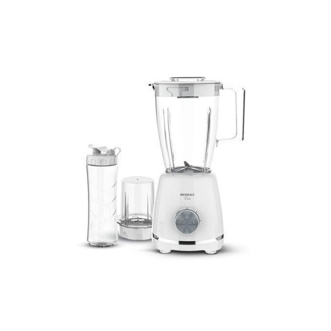 خلاط 3 في 1 سوناى 1.5 لتر مطحنة كوب 500 مل 2 سرعة + نبض 500 واط SH-6060 (White)