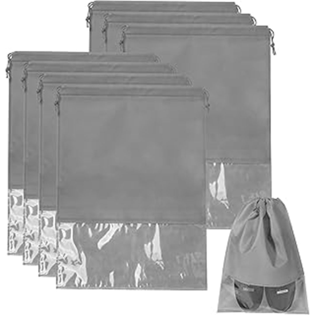 حافظة احذية - 10 قطع - رمادي