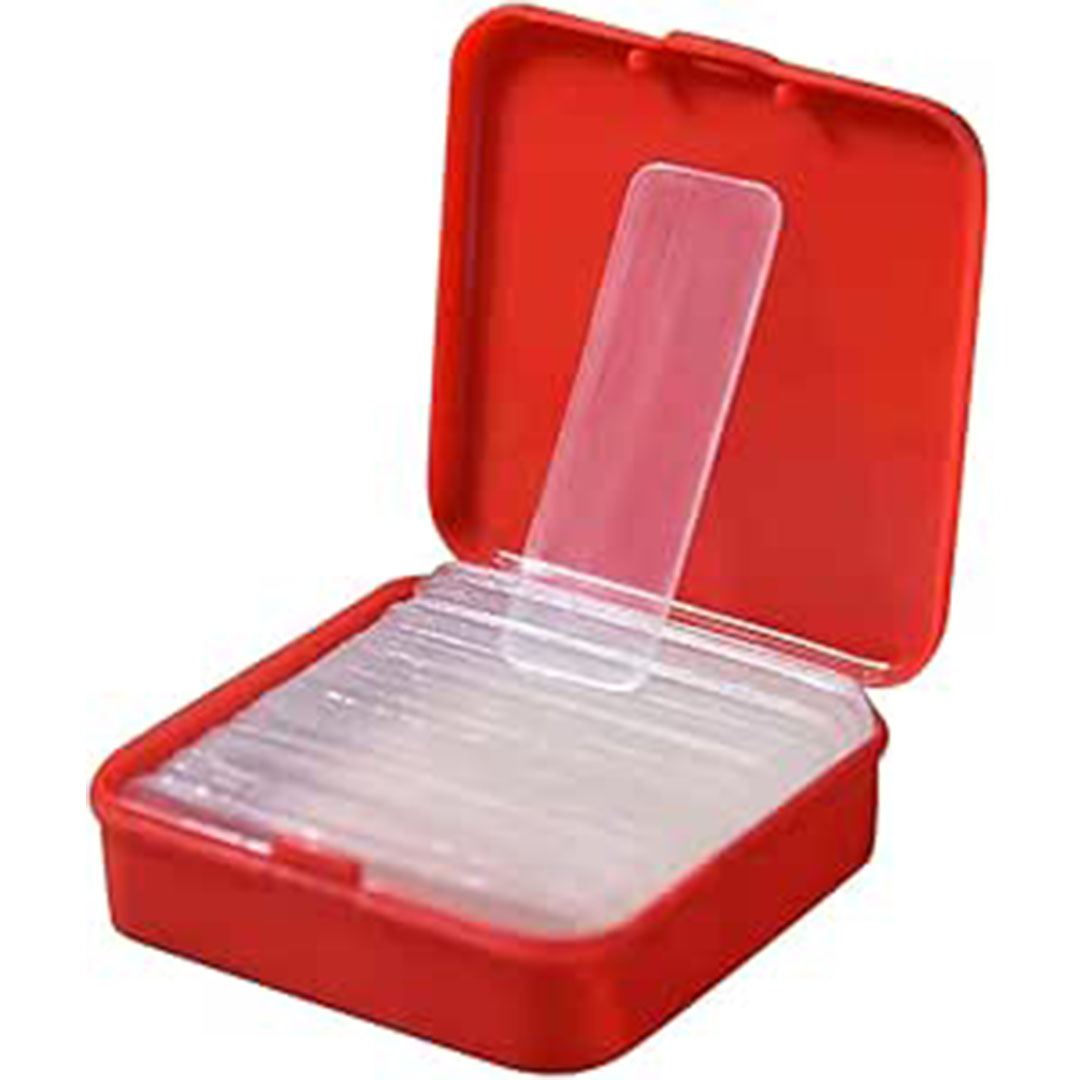 شريط لاصق مزدوج الجوانب مع صندوق تخزين - 60 قطعة - شفاف