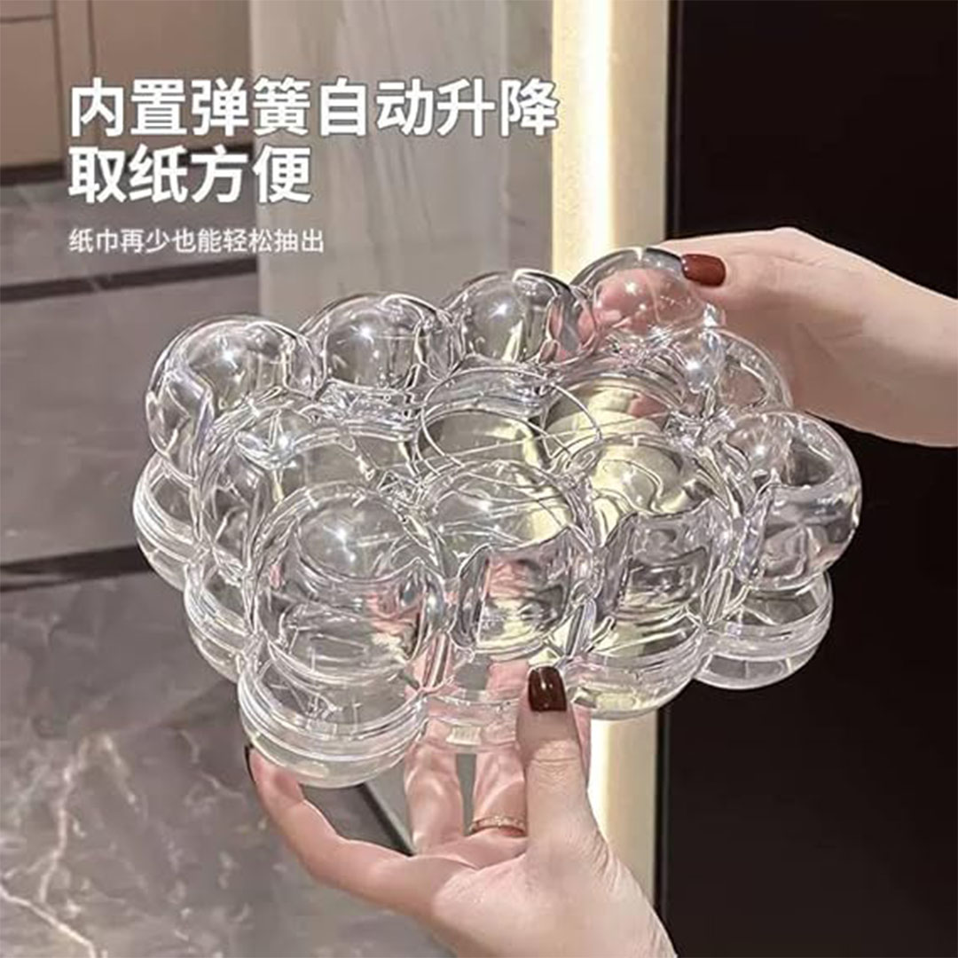 علبة مناديل بابلز اكليرك - شفاف