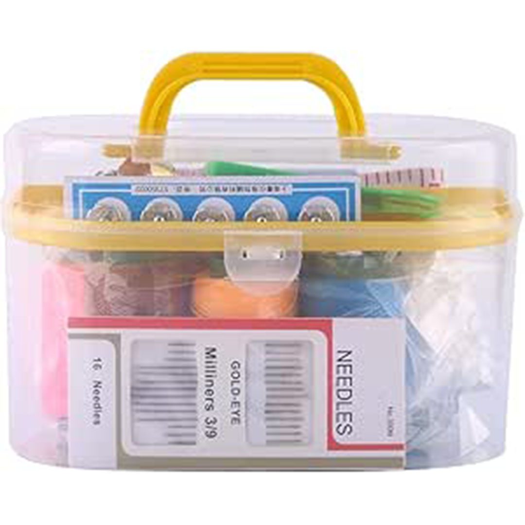 علبة أدوات خياطة - 10 الوان - أصفر
