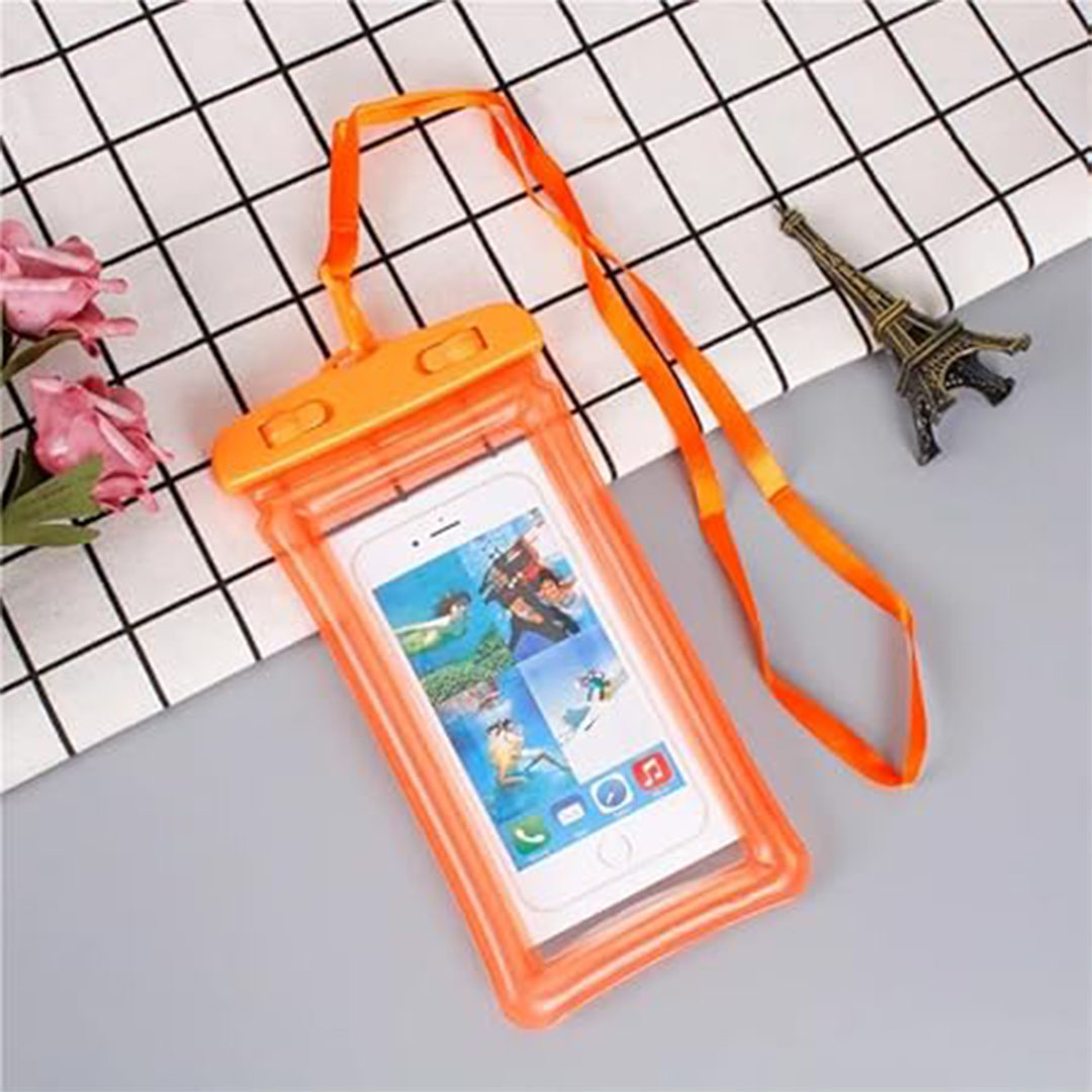 جراب موبايل واقى للمياه - برتقالي
