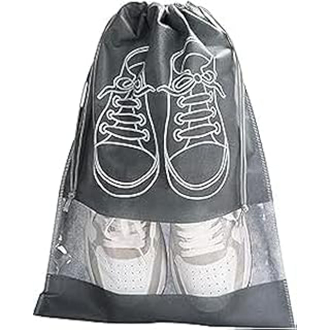 حافظة احذية - 10 قطع - رمادي