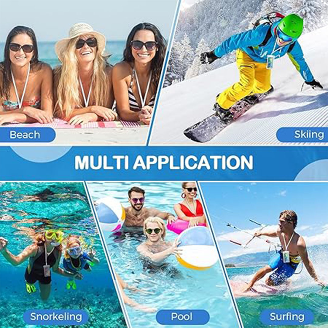 جراب موبايل واقى للمياه - برتقالي