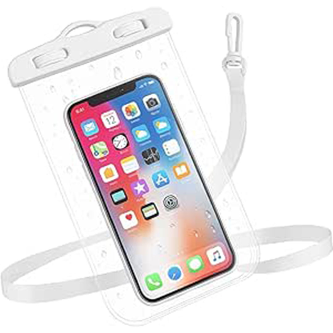 جراب موبايل واقى للمياه - أبيض