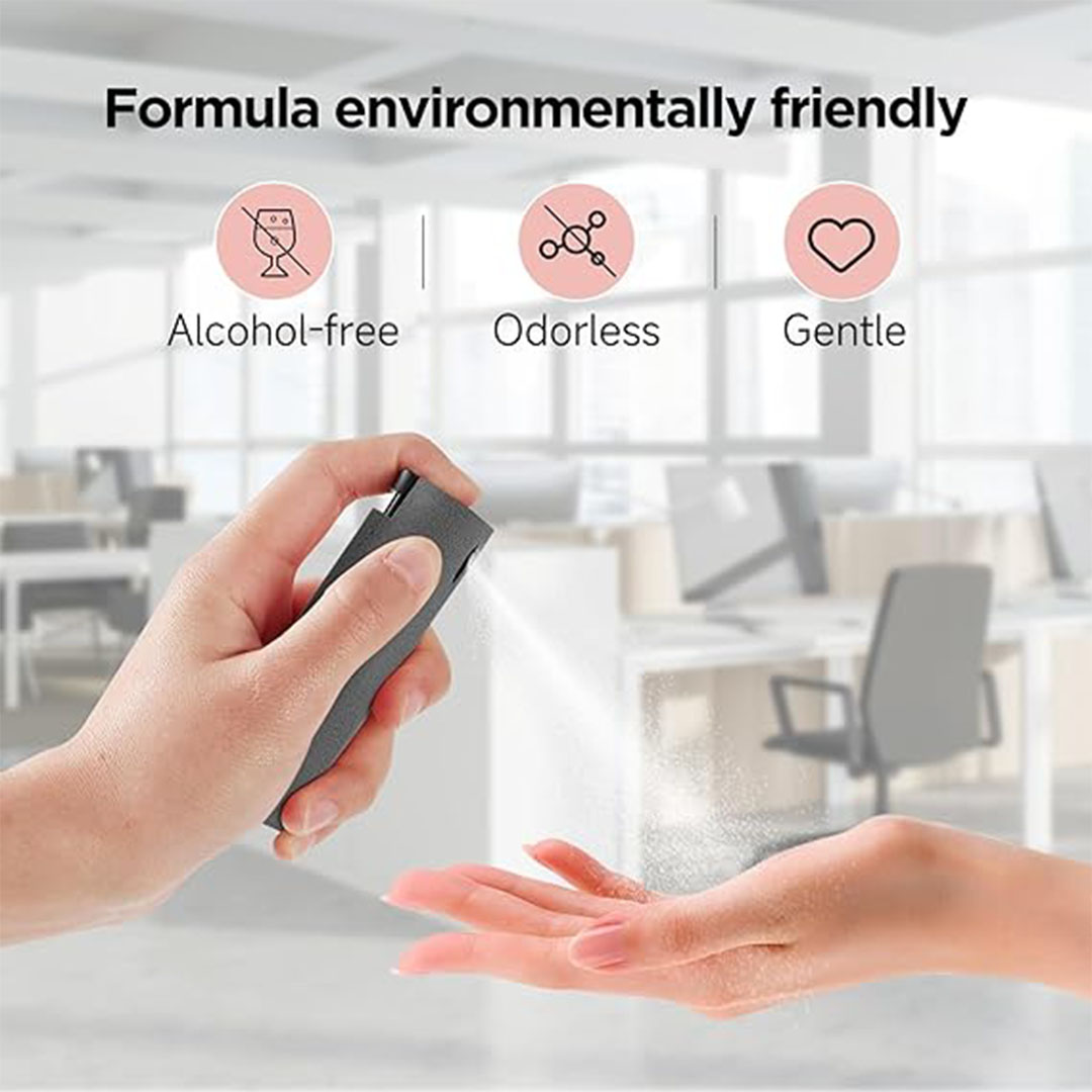 منظف شاشات الكترونية 3 في 1 - أسود