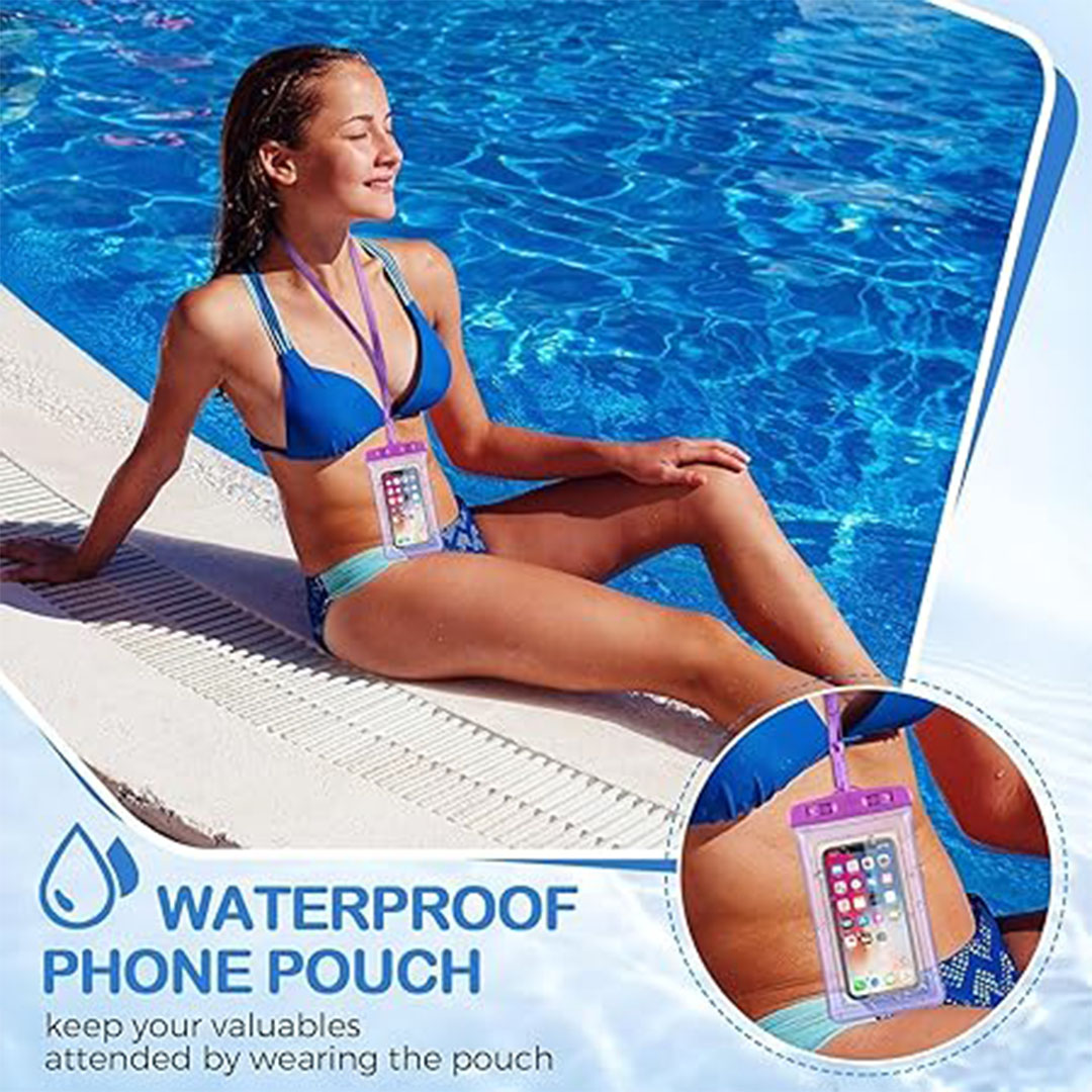 جراب موبايل واقى للمياه - برتقالي