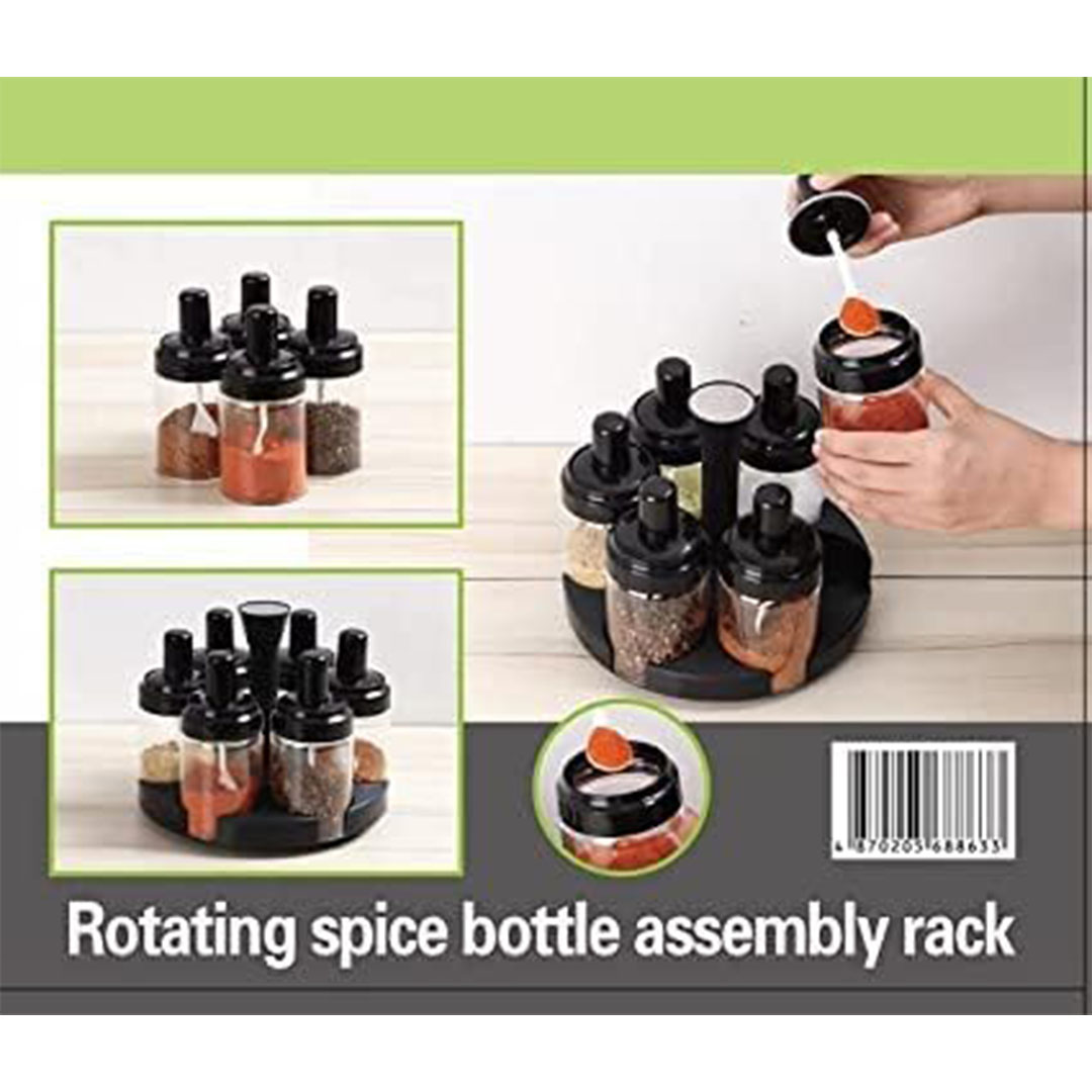 برطمان زجاج بمعلقة - 200 مل - 6 قطع