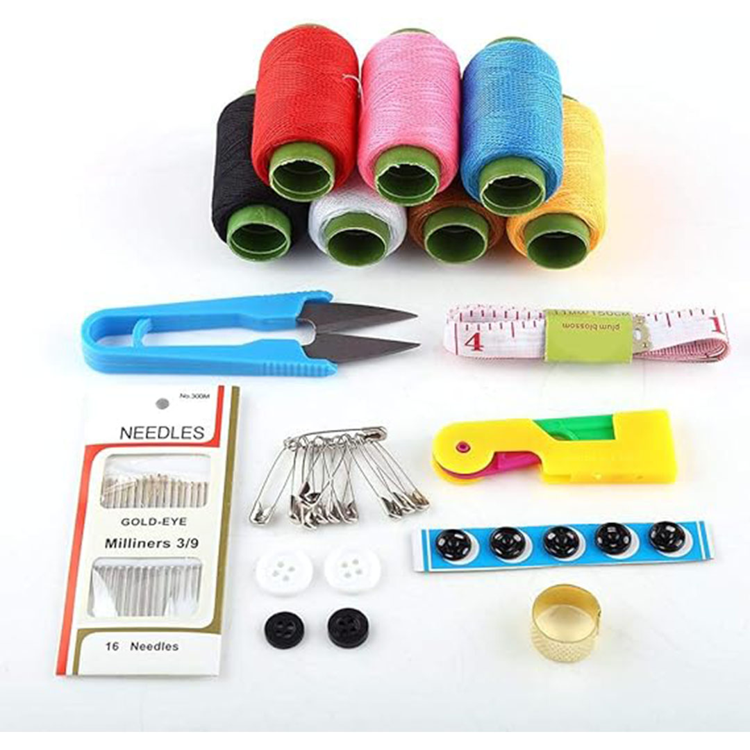 علبة أدوات خياطة - 10 الوان - أصفر