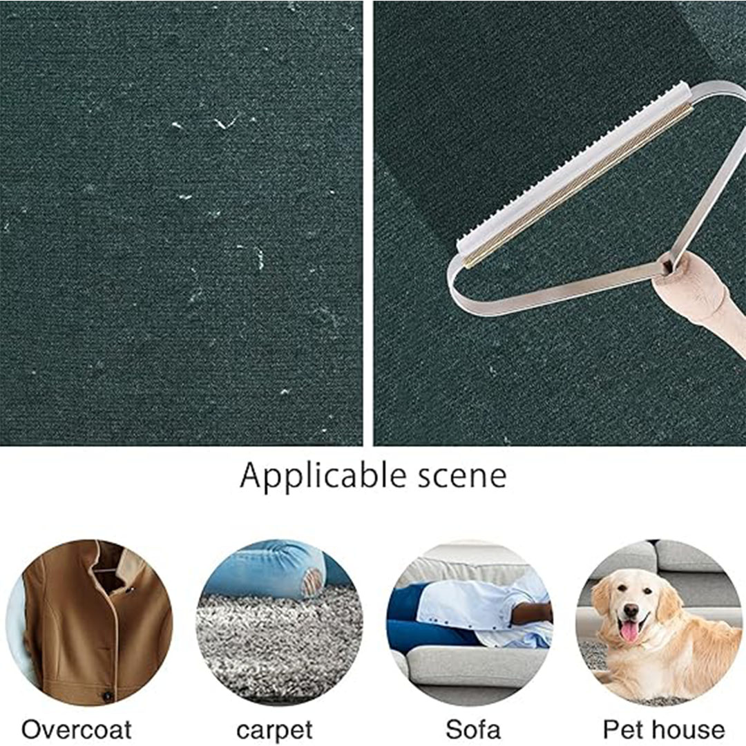 لمامة لازالة الوبر من الملابس بيد خشب