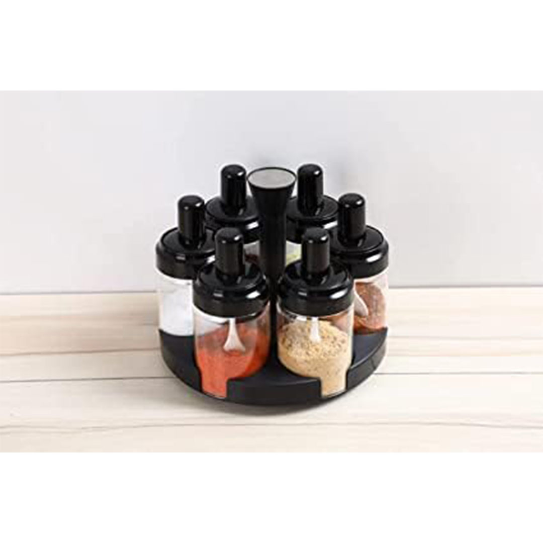 برطمان زجاج بمعلقة - 200 مل - 6 قطع