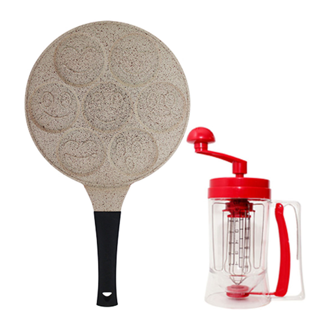 طقم قالب كيك 26 سم على شكل سمايل + ماكينة بان كيك من ايه ايه وان