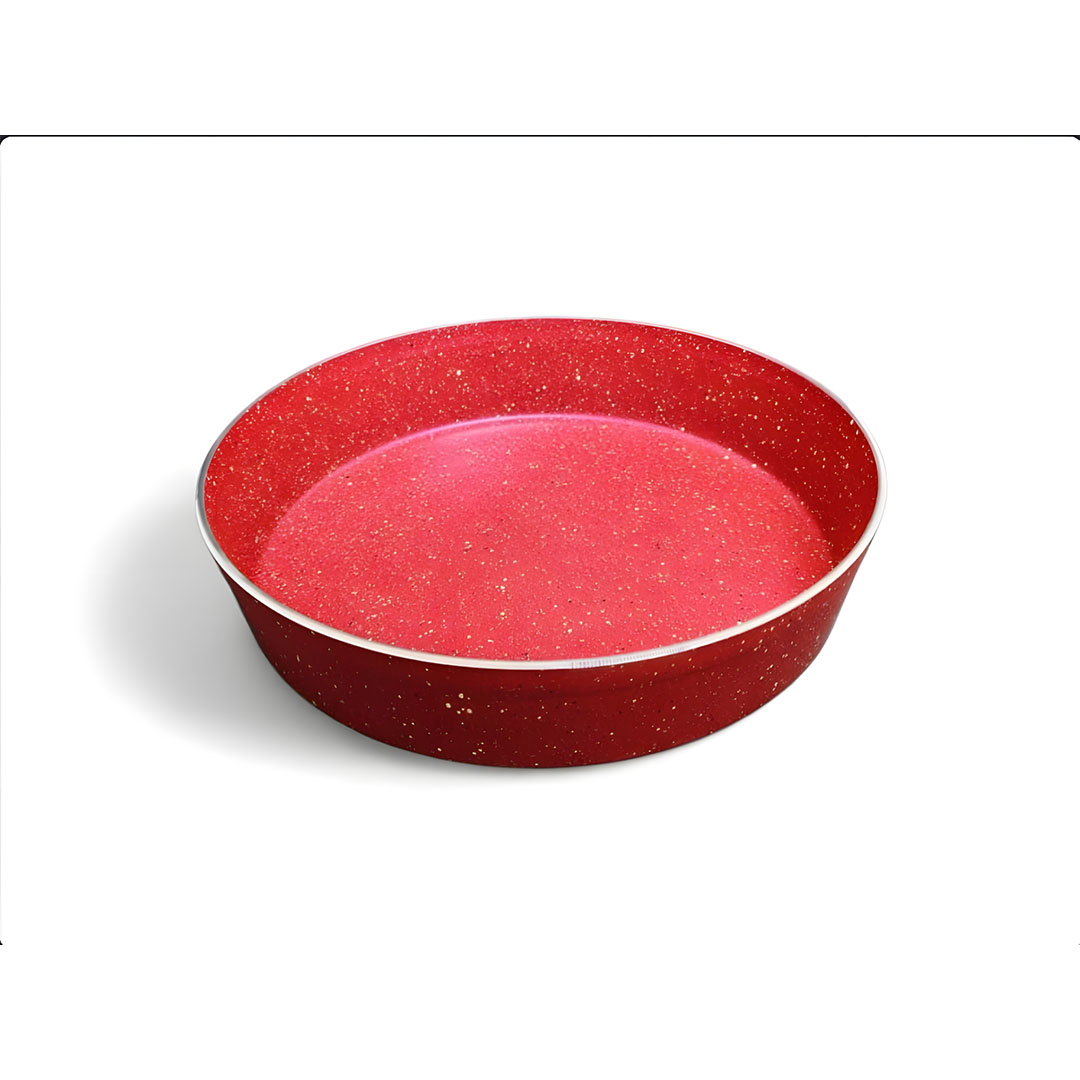 صينية خبز جرانيت - 30 سم - أحمر