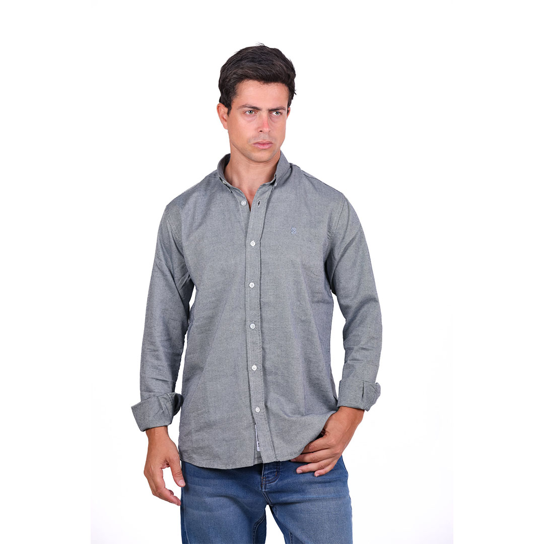 قميص بكم رجالي قطن