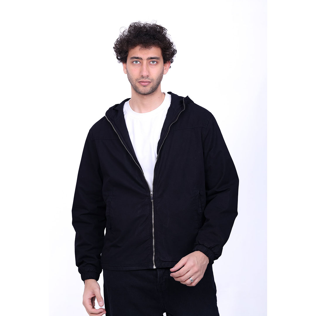 جاكيت بومبر بغطاء جبردين رجالي - 6001