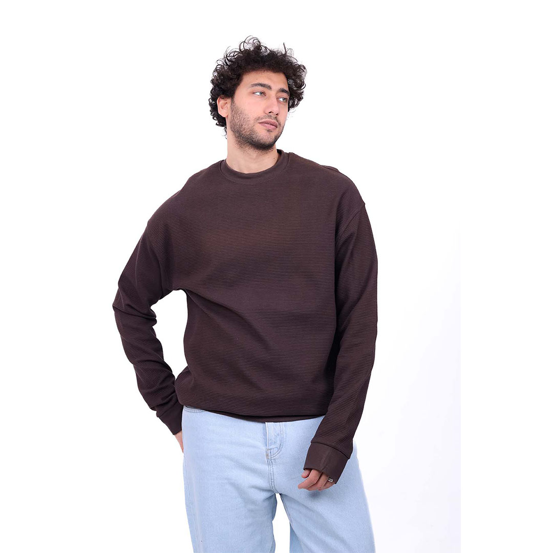 سويتشيرت كارد بقصة دائرية أساسي رجالي