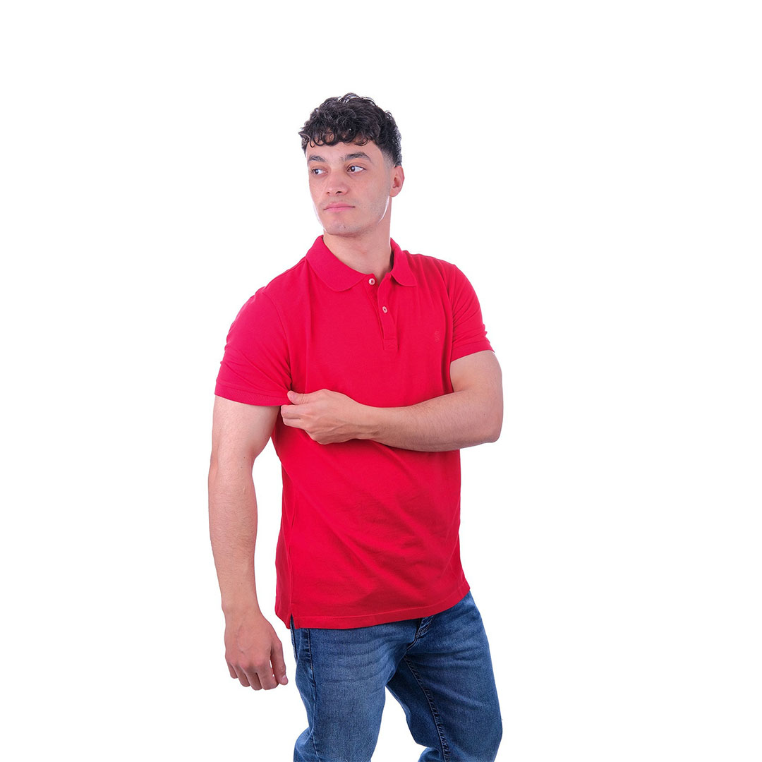 تيشيرت بولو قطن رجالي بيزيك