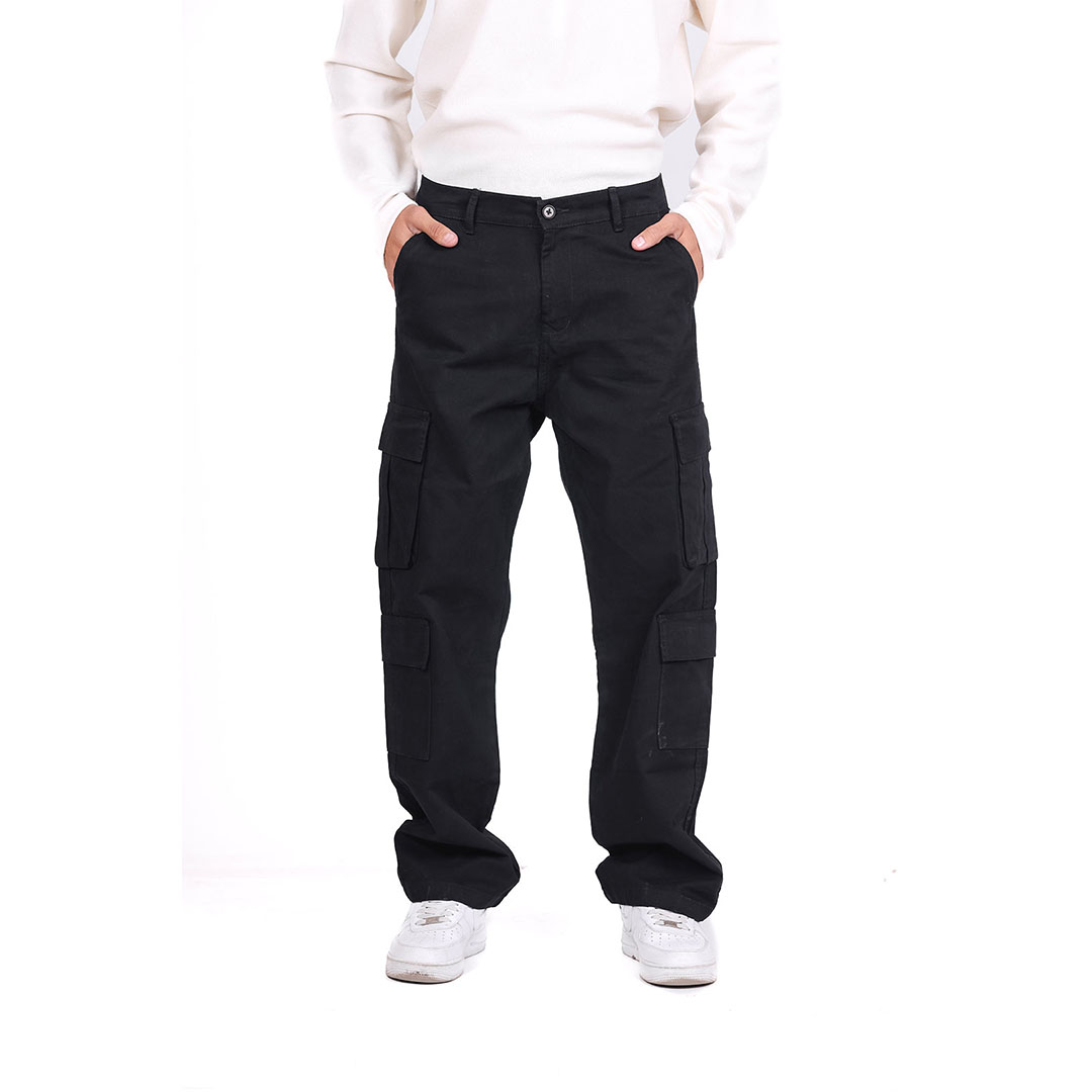 بنطلون كارجو بقصة مستقيمة رجالي من سترة