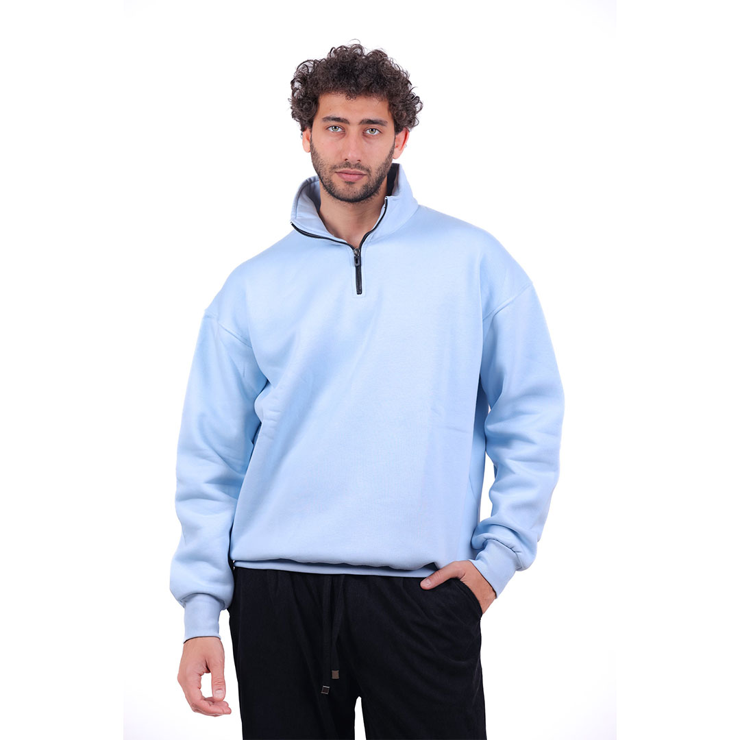سويت شيرت ميلتون نصف سوستة رجالي