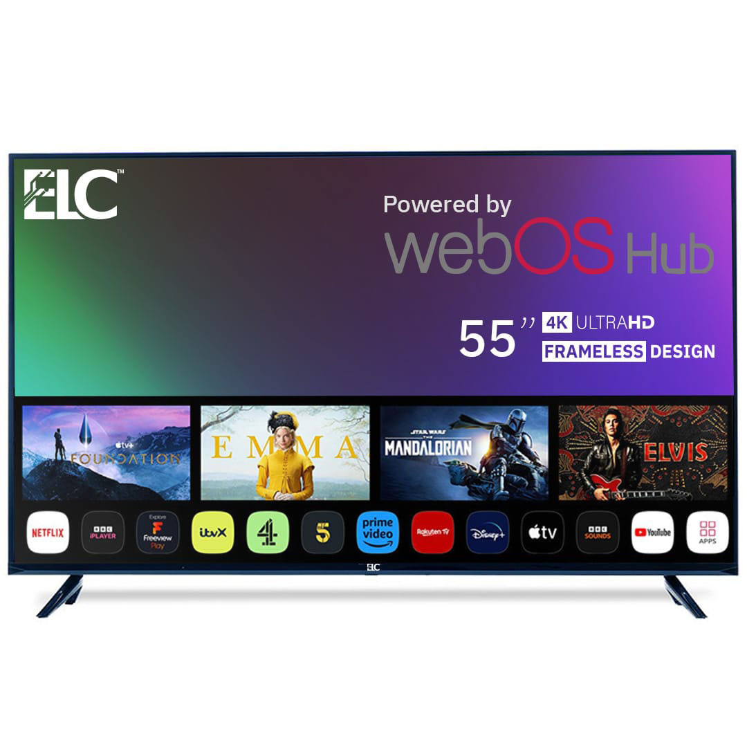 تلفزيون سمارت ELC بدون إطار - LED - 4K UHD - حجم 55 بوصة - ELC55M1TSWO