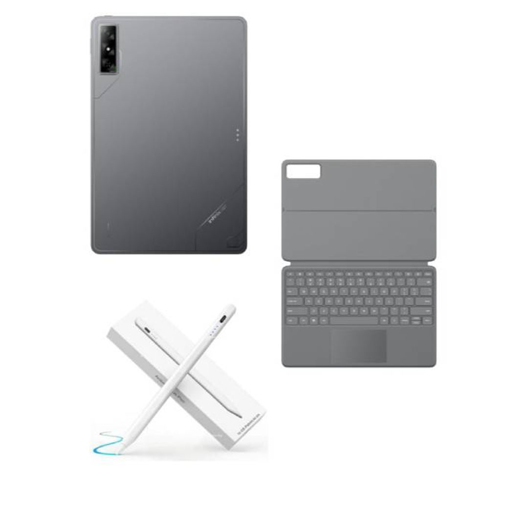 بادInfinix XPAD GT - سعة 8 /256 جيجابايت - وواي فاي فقط مع لوحة مفاتيح وقلم رصاص - لون رمادي ستيلر