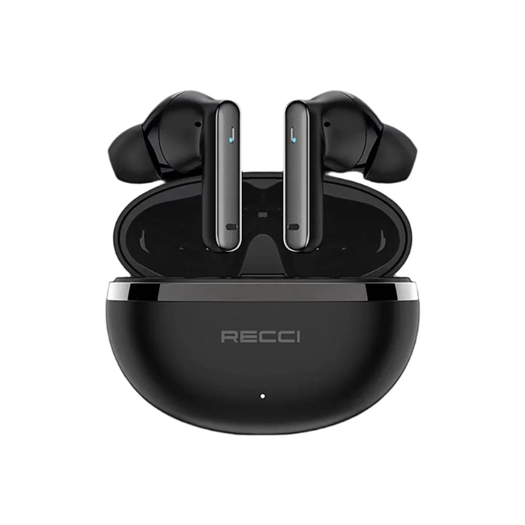 سماعات أذن لاسلكية بتقنية إلغاء الضوضاء ANC - Recci - REP-W88 - أسود