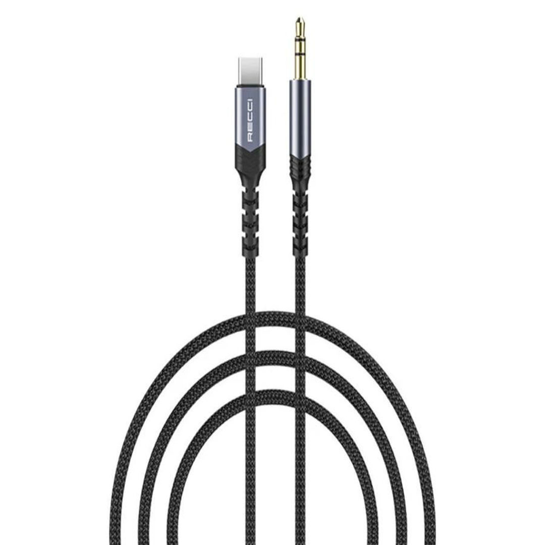 كابل صوت Type-C إلى AUX مقاس 3.5 مم - Recci - RDS-A27