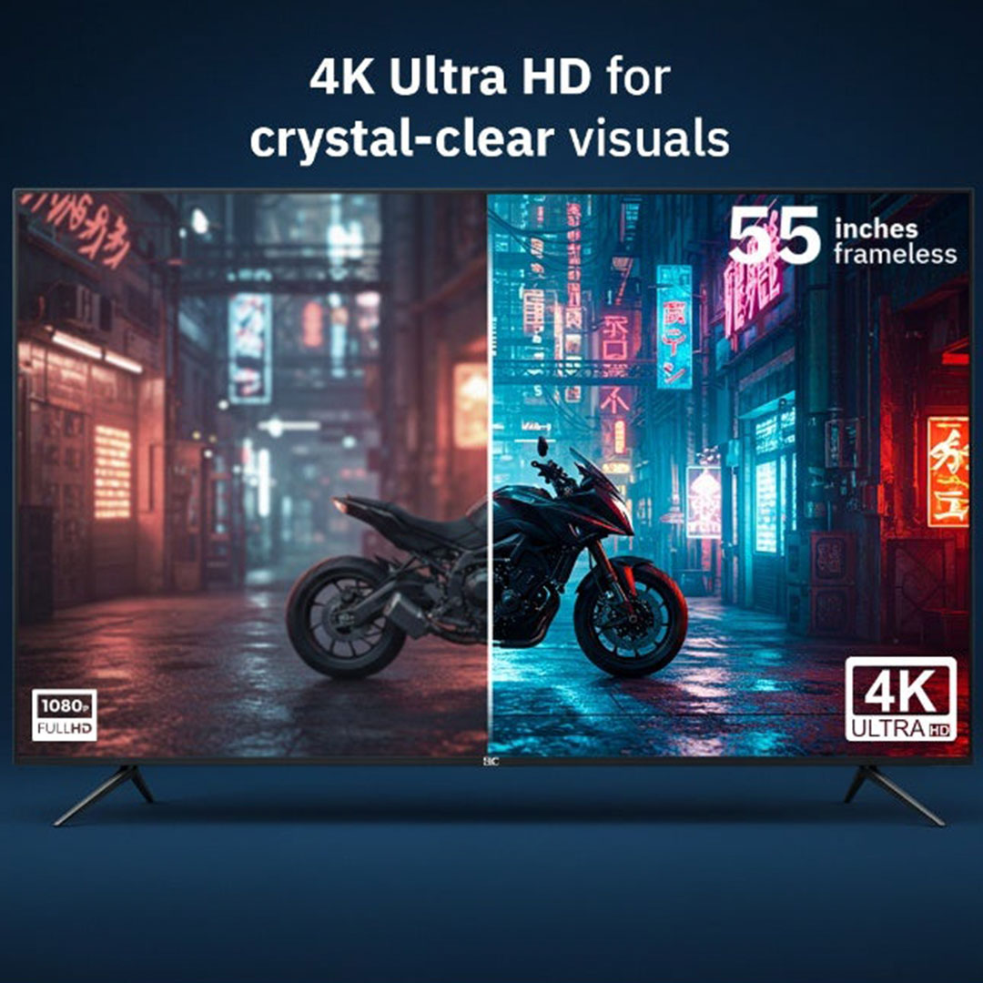 تلفزيون ELC - 55 بوصة - LED - 4K UHD - سمارت - رسيفر داخلي - 55Z1TSRV