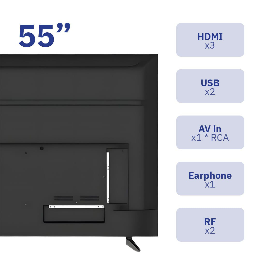 تلفزيون سمارت ELC بدون إطار - LED - 4K UHD - حجم 55 بوصة - ELC55M1TSWO