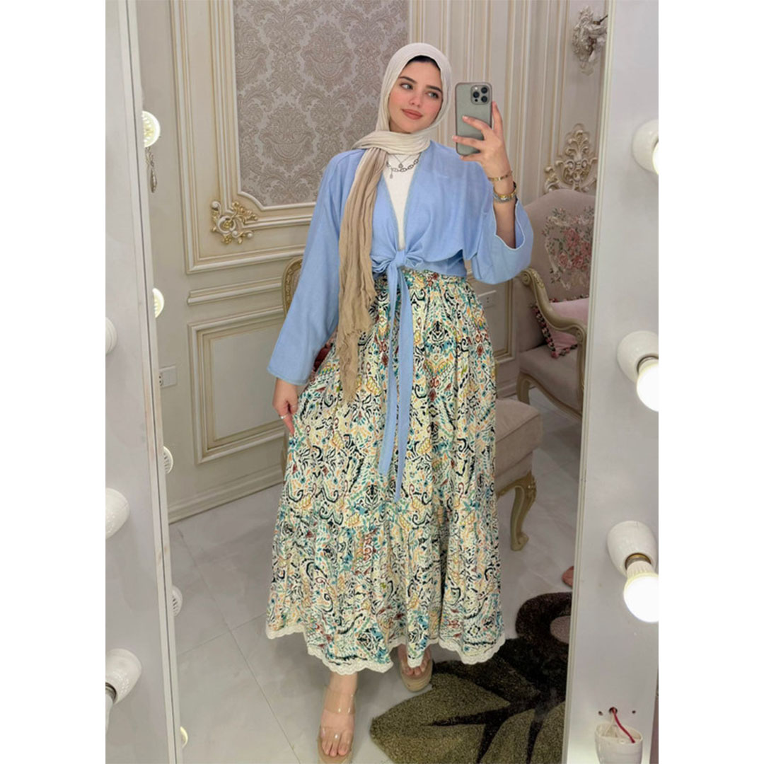 جيب واسعة منقوشة حريمي