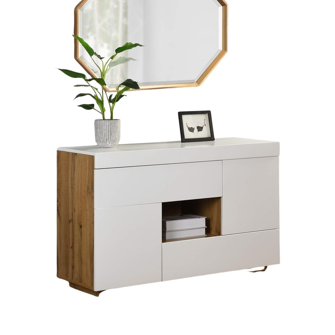 بوفيه قابل للتمديد - أبيض - 120 سم - Mzdb001