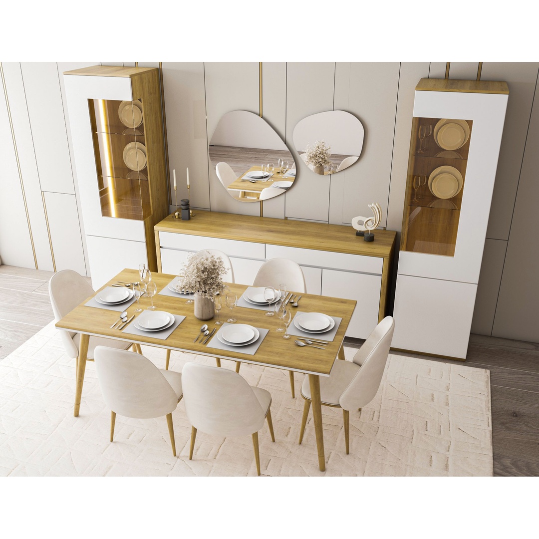 طقم غرفة طعام عصري كاملة - Mzdrs001