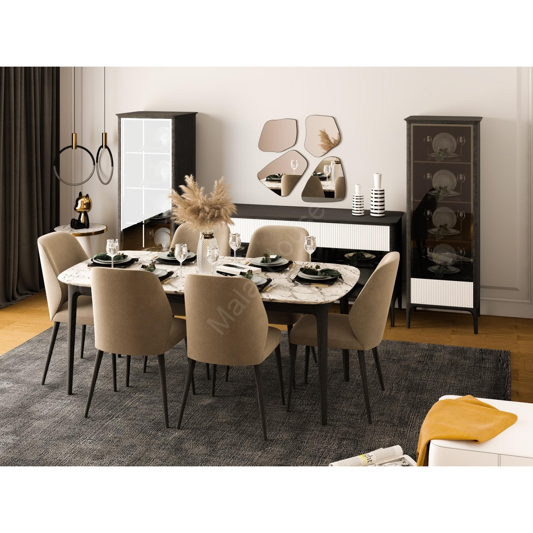 طقم غرفة طعام عصري كاملة - Mzdrs002