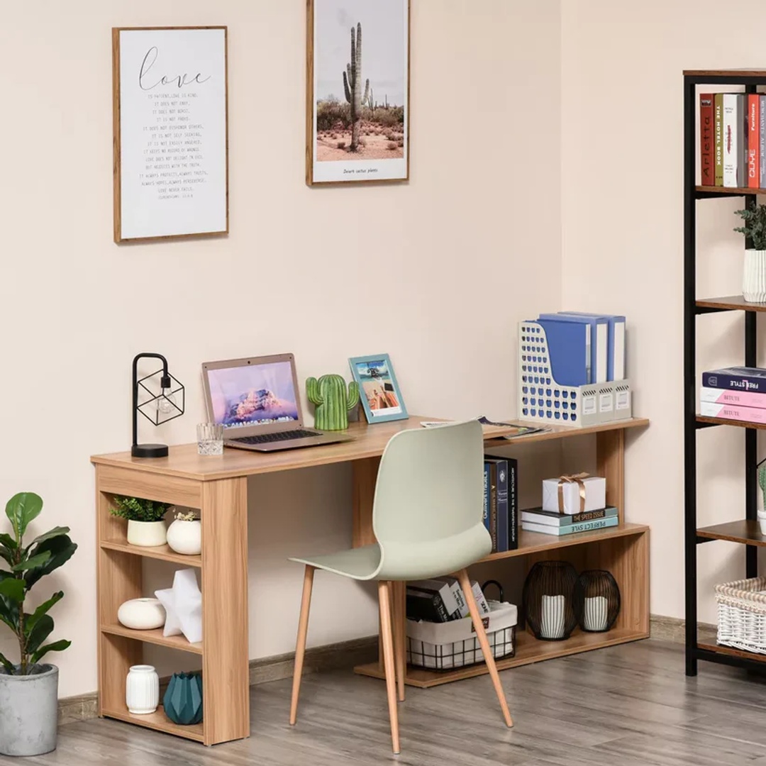 مكتب دراسة وعمل - 140 سم - بيج - Mzsd006